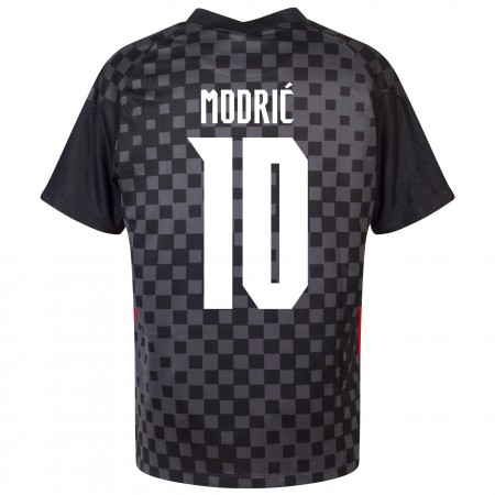 Billiga Fotbollströjor Kroatien Luka Modric 10 Borta tröja EM 2020 Kortärmad